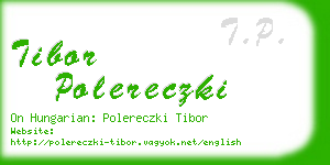 tibor polereczki business card